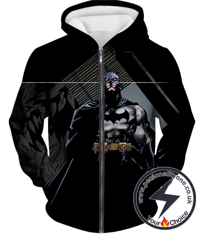 Batman the Animated Series Cool Graphic Promo Zip Up Hoodie